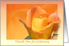 Thank you for Listening card