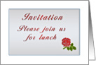 Lunch Invitation card