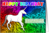 Elizabeth Birthday, Unicorn Dreams card
