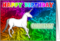 Courtney Birthday, Unicorn Dreams card