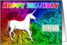 Faith Birthday, Unicorn Dreams card