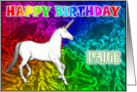 Paige Birthday, Unicorn Dreams card