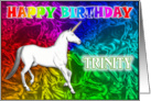 Trinity Birthday, Unicorn Dreams card