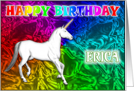 Erica Birthday, Unicorn Dreams card