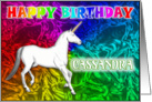 Cassandra Birthday, Unicorn Dreams card