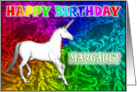 Margaret Birthday, Unicorn Dreams card