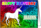 Jillian Birthday, Unicorn Dreams card
