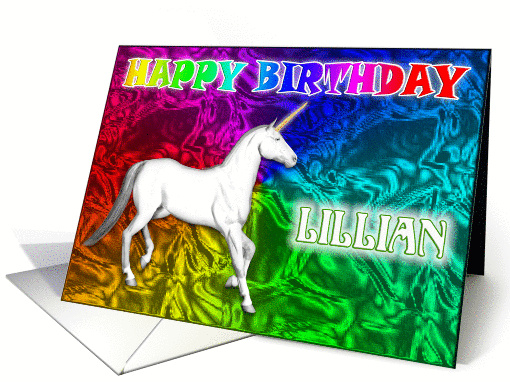 Lillian Birthday, Unicorn Dreams card (379155)