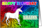 Lillian Birthday, Unicorn Dreams card
