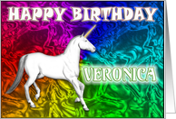 Veronica Birthday, Unicorn Dreams card