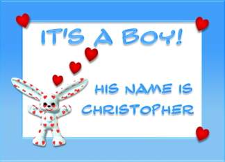 It's a boy,...