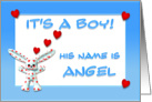 It’s a boy, Angel card