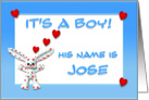 It’s a boy, Jose card