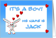 It’s a boy, Jack card