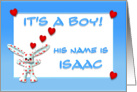 It’s a boy, Isaac card