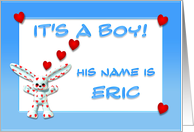 It’s a boy, Eric card