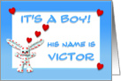 It’s a boy, Victor card