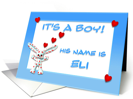 It's a boy, Eli card (381314)