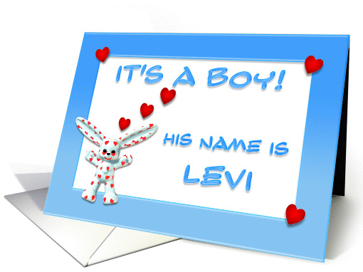 It's a boy, Levi card (381316)