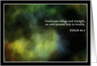 Bible Verse Universe (blank card) card