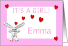 Emma Birth Announcement (girl) card