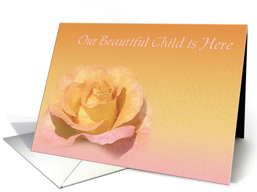 Beautiful Child Birth Announcement card (384610)