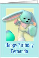 Fernando, Happy Birthday Bunny card