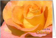 Olivia’s Note Card (blank) card