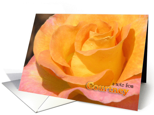 Courtney's Note Card (blank) card (390146)
