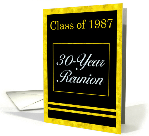 Class of 1987, 30th Reunion Invitation card (391673)