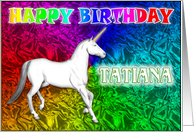 Tatiana Unicorn Dreams Birthday card