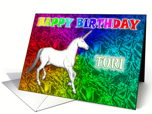 Tori Unicorn Dreams Birthday card (392255)