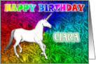 Ciara Unicorn Dreams Birthday card