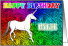 Rylee Unicorn Dreams Birthday card