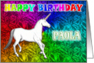 Paola’s Unicorn Dreams Birthday card