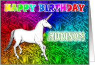 Addison’s Unicorn Dreams Birthday card