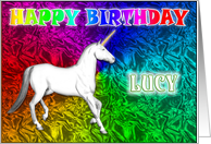 Lucy’s Unicorn Dreams Birthday card