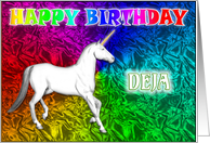 Deja’s Unicorn Dreams Birthday card