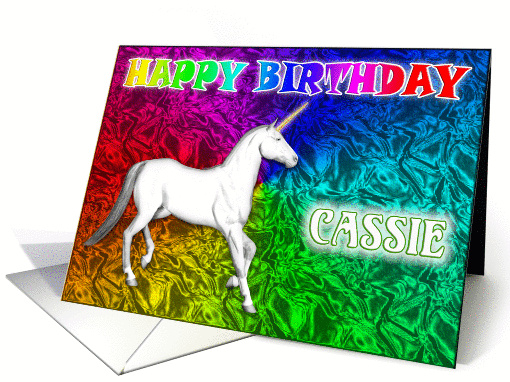 Cassie's Unicorn Dreams Birthday card (392635)