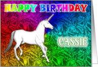 Cassie’s Unicorn Dreams Birthday Card