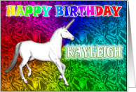 Kayleigh’s Unicorn Dreams Birthday Card