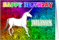 Julissa’s Unicorn Dreams Birthday Card