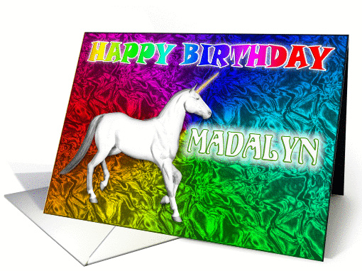 Madalyn's Unicorn Dreams Birthday card (392740)