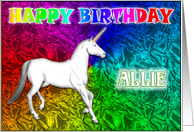 Allie’s Unicorn Dreams Birthday Card