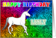 Lesly’s Unicorn Dreams Birthday Card