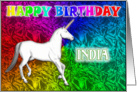 India’s Unicorn Dreams Birthday Card