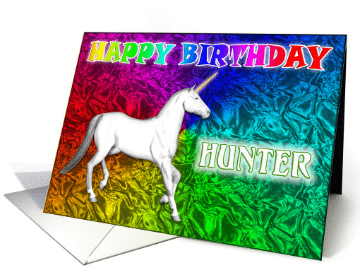 Hunter's Unicorn Dreams Birthday card (392848)