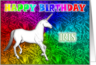 Iris’s Unicorn Dreams Birthday Card