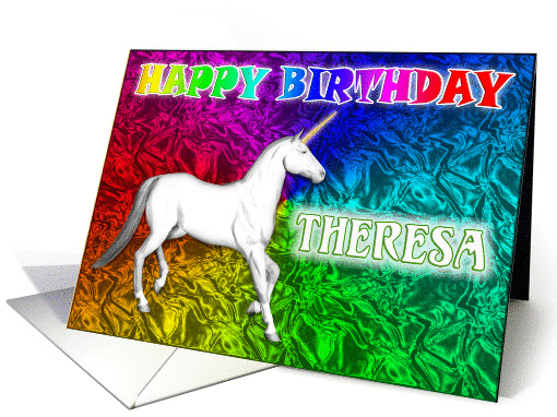 Theresa's Unicorn Dreams Birthday card (392866)