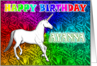 Ayanna’s Unicorn Dreams Birthday Card